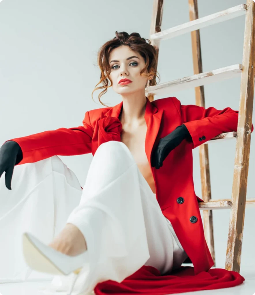 Fashion-Editorial in Rot